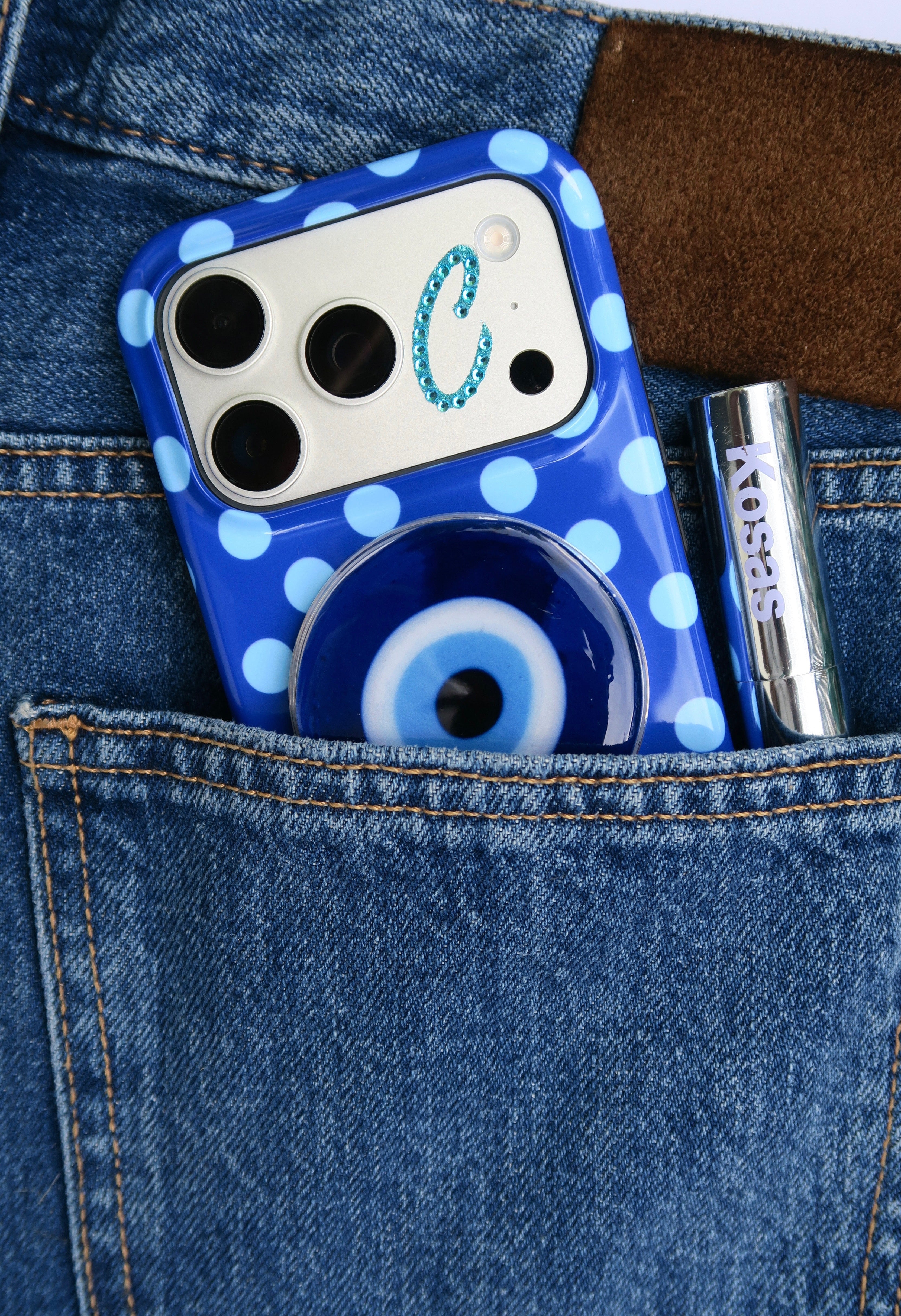 Blue Bedazzled letter