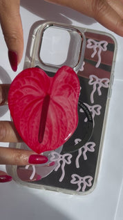 Red Anthurium MagSafe flower pop