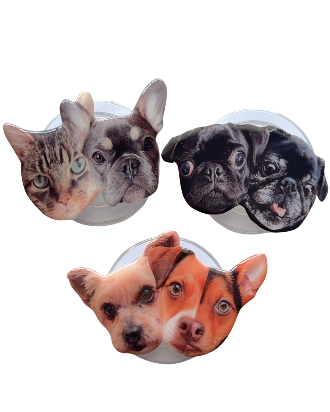 Double Pet Personalized Phone Grip
